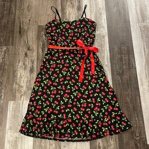 Paper Doll Productions Cherries Dress. Medium, NWOT
